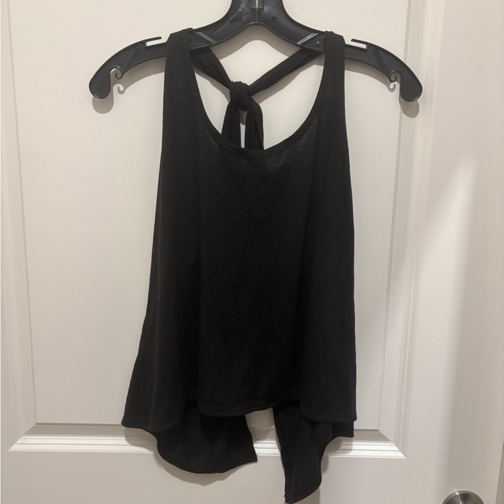Black Sleeveless open back Top
